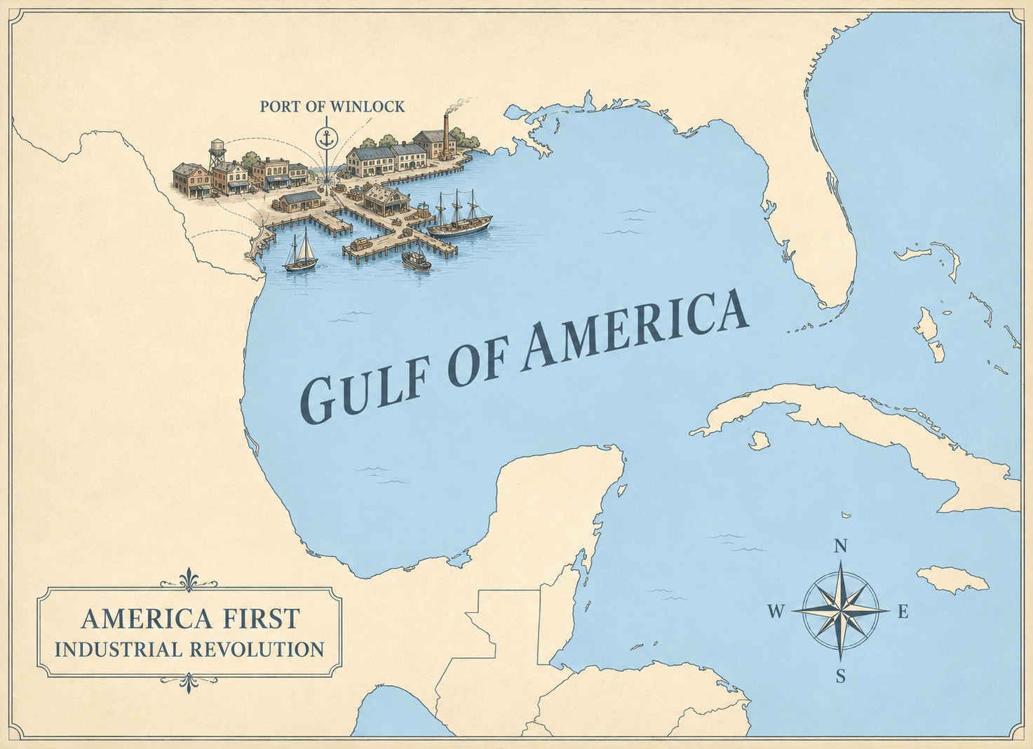 Gulf of America Port Docks