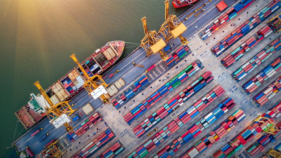 Port logistics concept